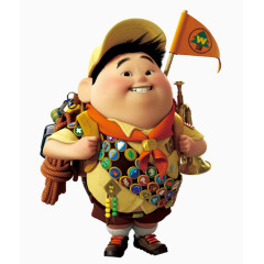 小孩卡通肉嘟嘟战斗小兵手绘