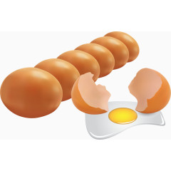矢量圆形鸡蛋