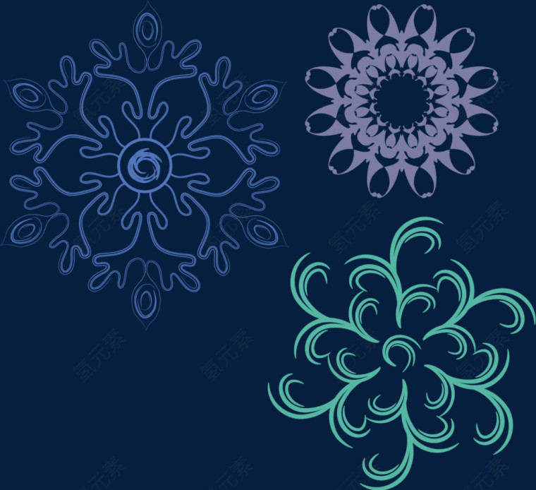 雪花创意傲雪素材