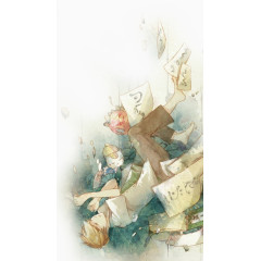 夏目友人帐水彩图