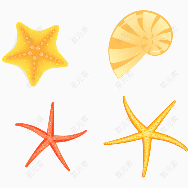 卡通海洋生物素材