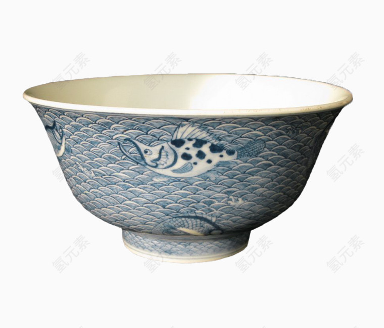 清花纹瓷碗