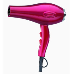 玫红色简约电吹风