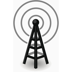 黑色无线电基站