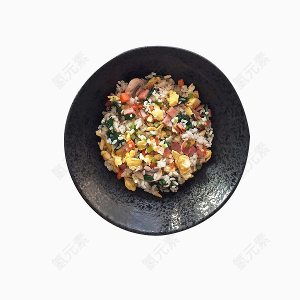 黑胶鱼肉玉米炒饭