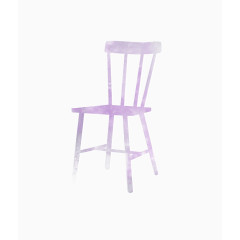 紫色漂亮木椅