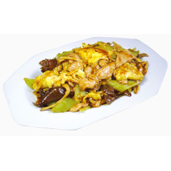 碟子里的木须肉