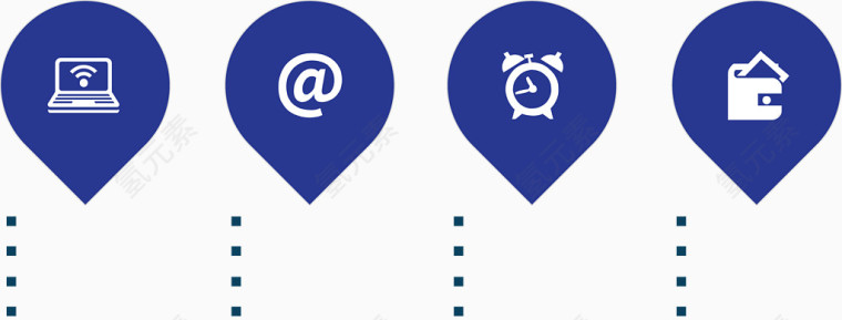 蓝色水滴分类图.