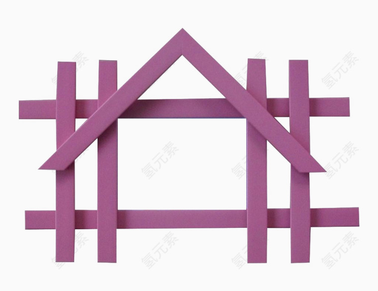 小屋框架效果二维码边框