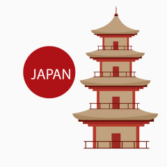 矢量日本建筑