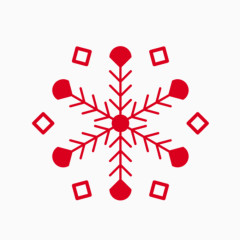 雪花剪纸免抠素材