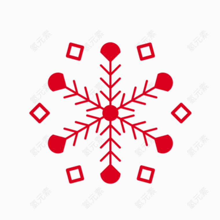 雪花剪纸免抠素材
