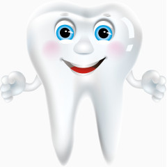 卡通手绘牙齿装饰