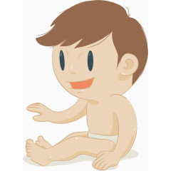 坐姿的男婴