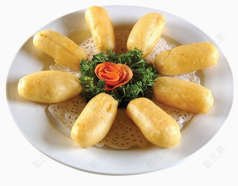 盘装脆皮炸鲜奶