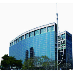 蓝色企业办公楼