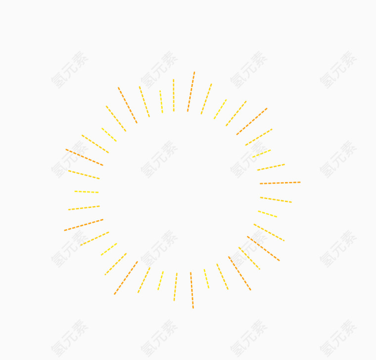矢量金色发光球体装饰