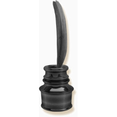 中国风墨宝羽毛墨汁笔