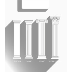 矢量罗马柱