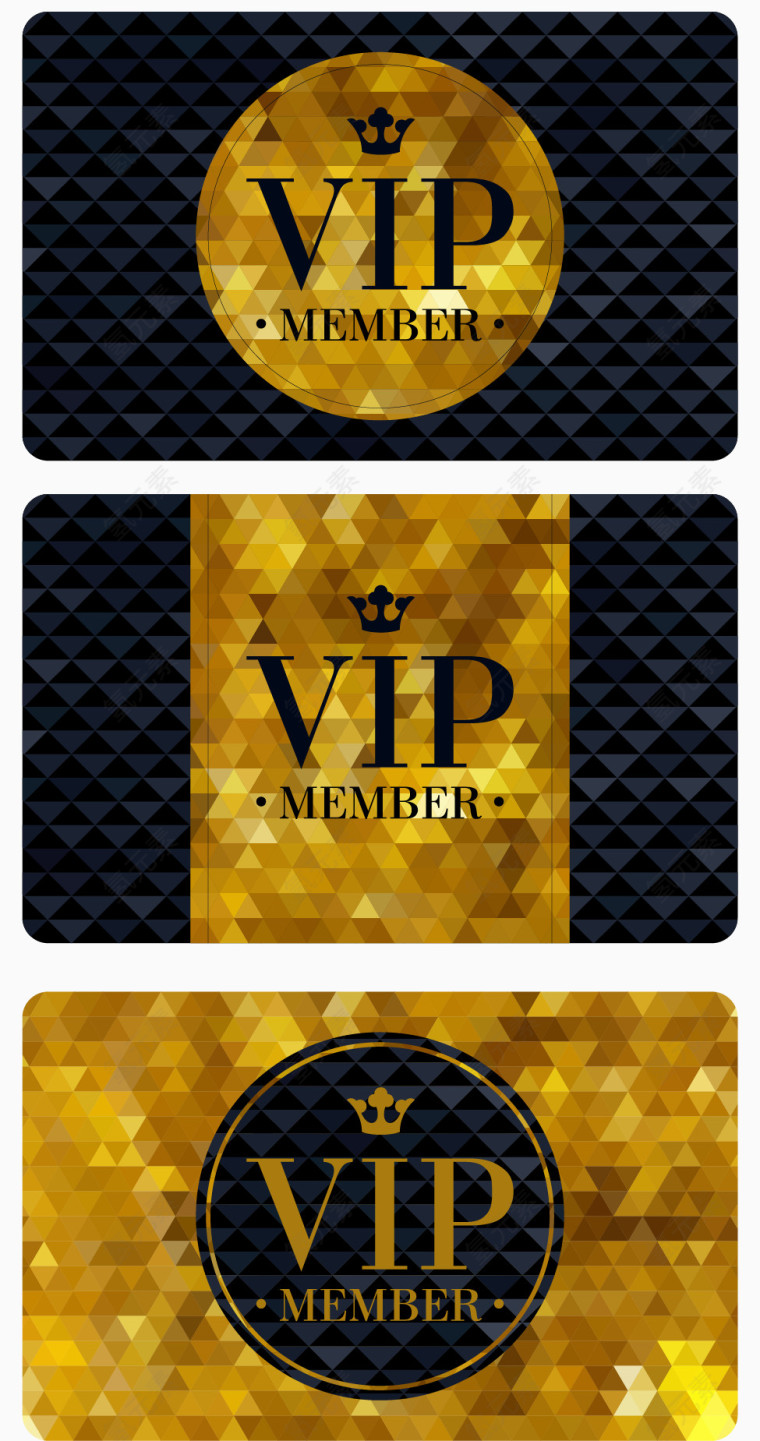 Vip名片卡片邀请函设计矢量素材