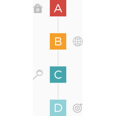 矢量场创意设计方形排序图