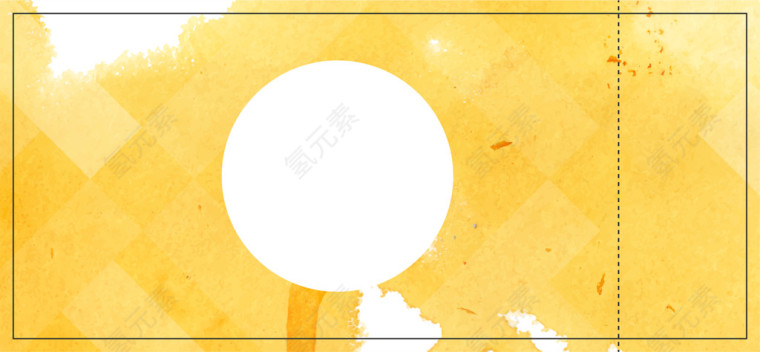 欧式唯美水彩票券矢量图