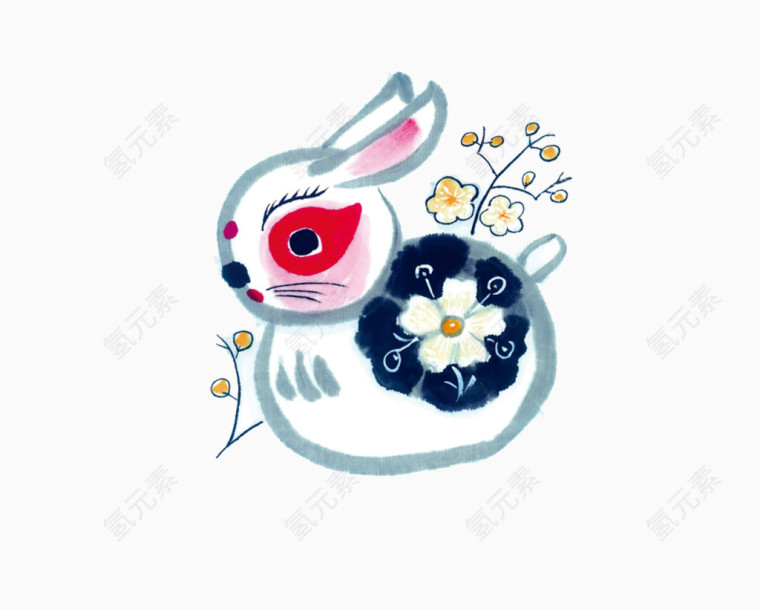可爱手绘兔子