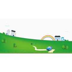 矢量绿色草地素材