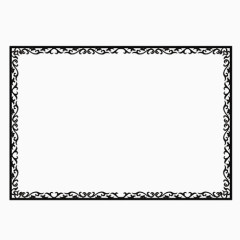 黑白经典边框素材