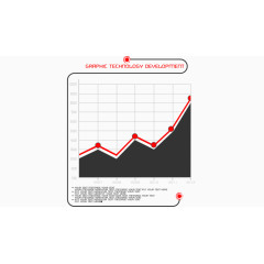 矢量ppt素材纯色表格数据走势