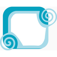 矢量创意设计蓝色边框图