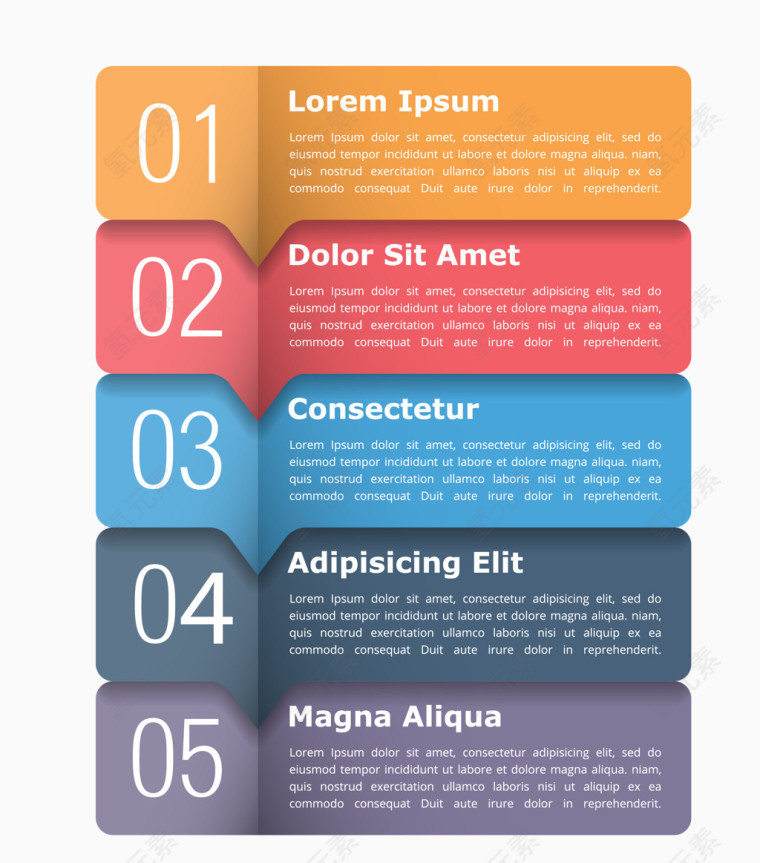 PPT信息图表设计矢量素材