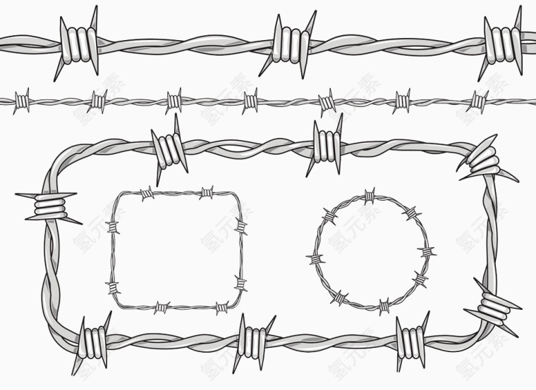 铁丝网边框素材