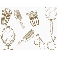 女生日常梳妆打扮素材