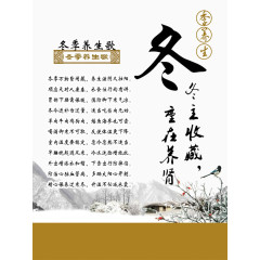 冬季养生海报