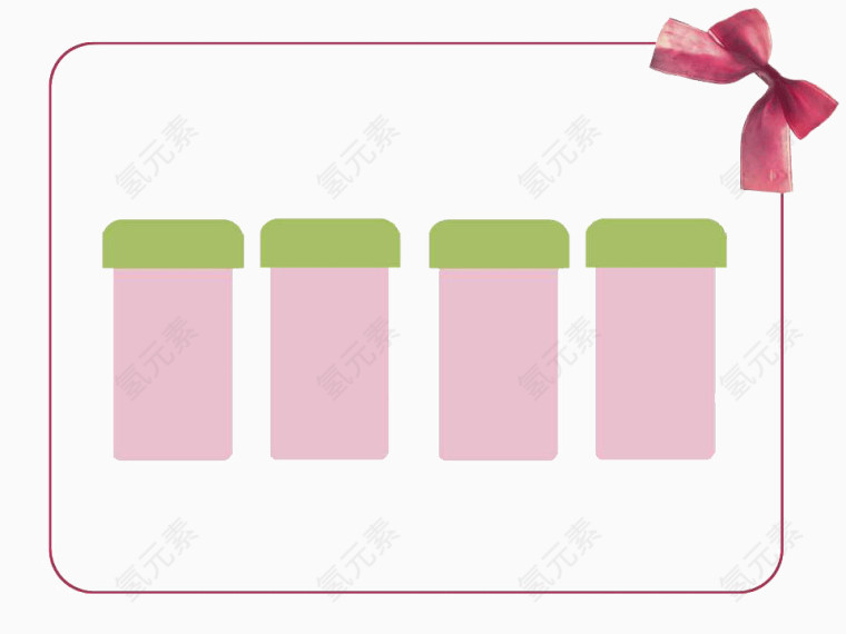 可爱粉色蝴蝶结PPT背景