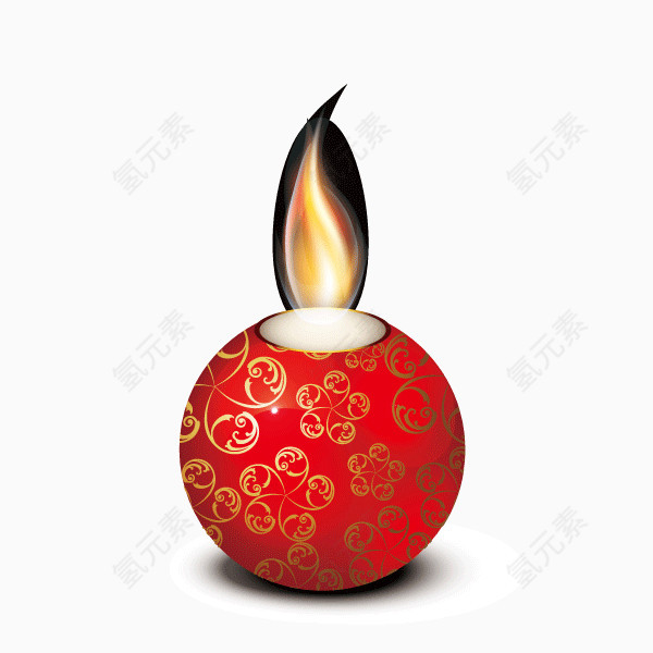 蜡烛 火焰 圆形花纹蜡烛