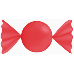 红色卡通糖果