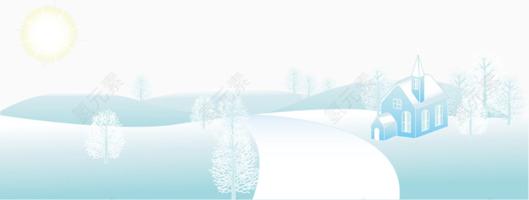 雪景冬天