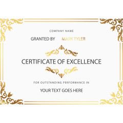 证书模板矢量图