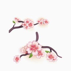 矢量日本樱花