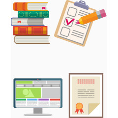 矢量书本文件夹图片