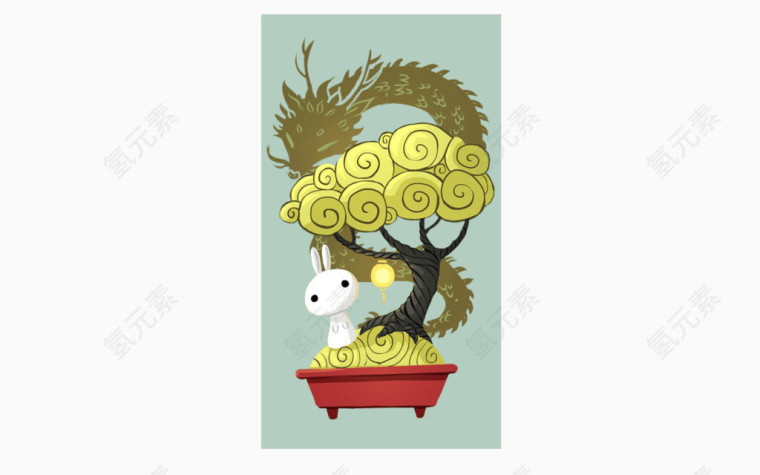 吉祥如意兔