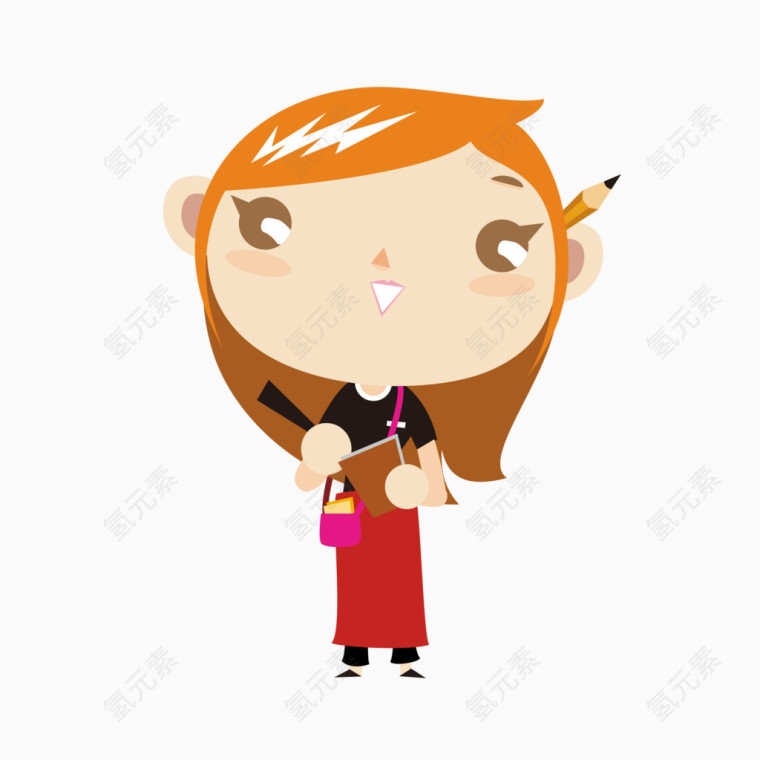 卡通漫画人物矢量图