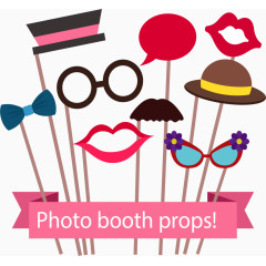 可爱扁平自拍贴纸