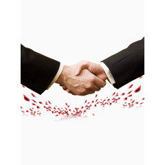 合作成功手势免抠图