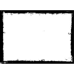 水墨头像边框装饰免抠素材