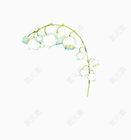 文艺水彩风铃花