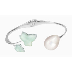 常青藤银珍珠手镯