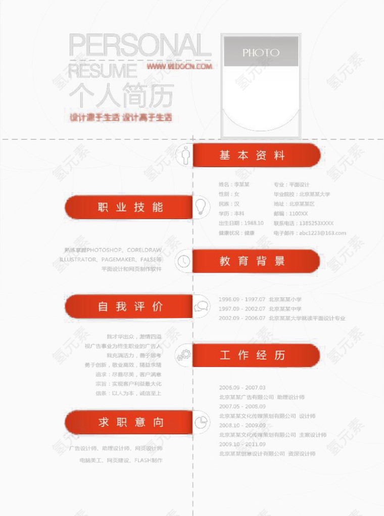 个人简历求职简历